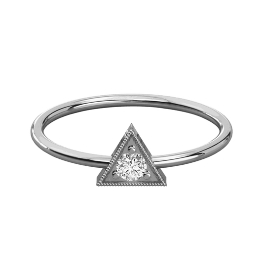 Round Cut Solitaire Lab Grown Diamond Ring for Women