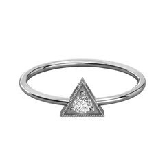 Round Cut Solitaire Lab Grown Diamond Ring for Women