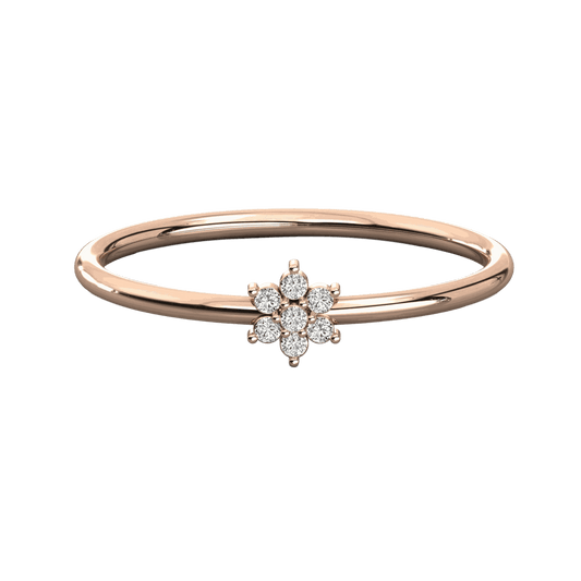 Round Cut Halo Lab Grown Diamond Ring for Women