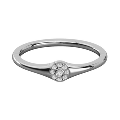 Round Cut Halo Lab Grown Diamond Ring for Women