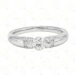 1.00 CTW Round Cut 7 Stone Lab Grown Diamond Ring for Women