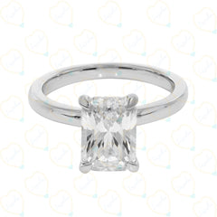 2.00 CTW Radiant Cut Solitaire Lab Grown Diamond Ring for Women