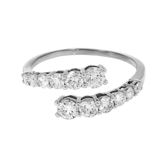 1.70 CTW Round Cut Unique Lab Grown Diamond Ring for Women