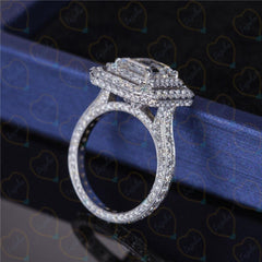 1.20 TCW Round Cut Halo Lab Grown Diamond Ring for Women