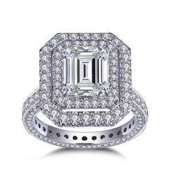 1.20 TCW Round Cut Halo Lab Grown Diamond Ring for Women