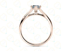 1.00 TCW Marquise Cut Hidden Halo Lab Grown Diamond Ring for Women