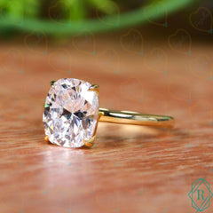 2.50 CTW Cushion Cut Solitaire Lab Grown Diamond Ring for Women