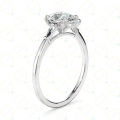 2.00 CTW Pear Cut-3 Stone Lab-Grown Diamond Ring for Women by Lazaha