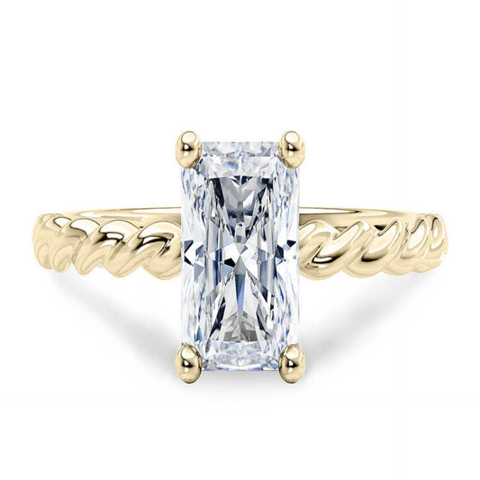 1.00 CTW Radiant Cut-Solitaire Lab-Grown Diamond Ring for Women by Lazaha