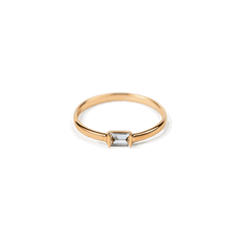 Baguette Cut Solitaire Lab Grown Diamond Ring for Women