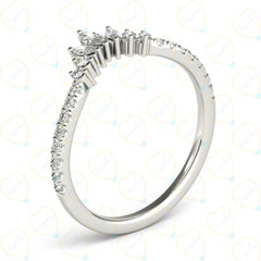 Marquise Cut Unique Lab Grown Diamond Ring for Women