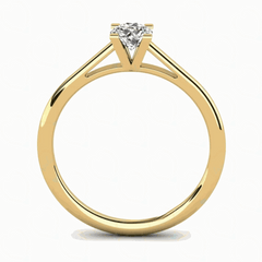 1.00 CTW Round Cut Solitaire Lab Grown Diamond Ring for Women