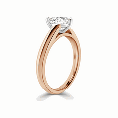 1.00 CTW Heart Cut-Solitaire Lab-Grown Diamond Ring for Women by Lazaha