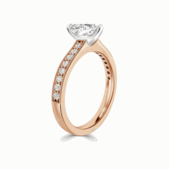 1.50 TCW Heart Cut-Solitaire With Accents Lab-Grown Diamond Ring for Women by Lazaha