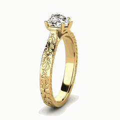 1.50 CTW Heart Cut Solitaire Lab Grown Diamond Ring for Women