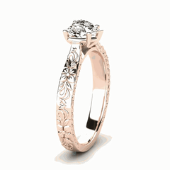 1.50 CTW Heart Cut Solitaire Lab Grown Diamond Ring for Women