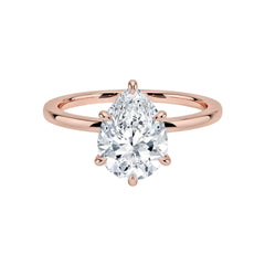 1.70 CT Pear Cut Solitaire Lab Grown Diamond Ring for Women