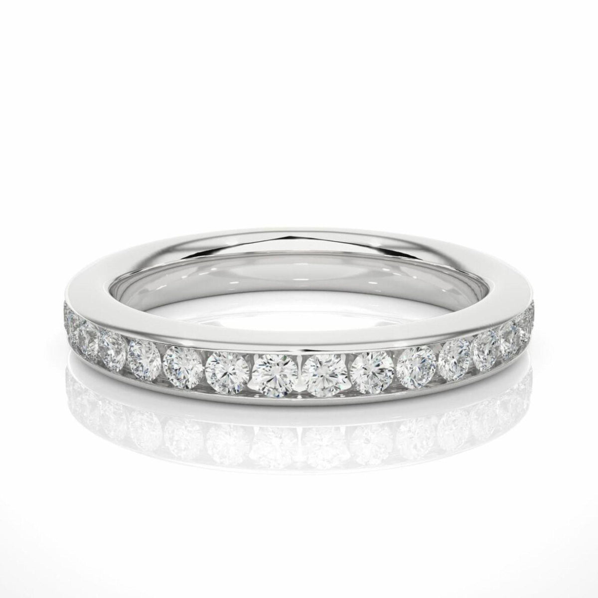 Round-Cut Eternity Lab Grown Diamond Ring for Women