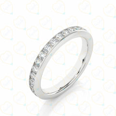 Round-Cut Eternity Lab Grown Diamond Ring for Women