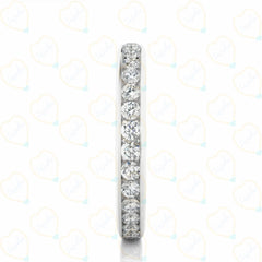 Round-Cut Eternity Lab Grown Diamond Ring for Women