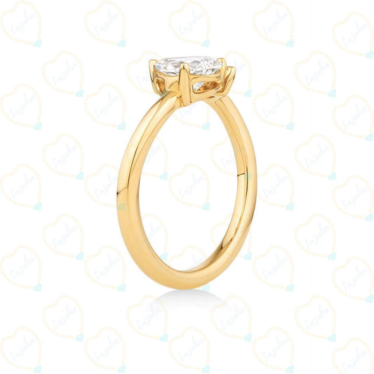 Pear-Cut Lab Grown Diamond Ring for Women