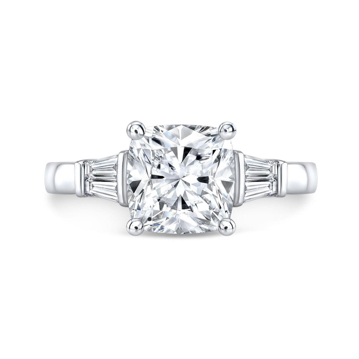 Cushion Cut 5 Stone Lab Grown Diamond Ring for Women