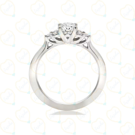 Round Brilliant Cut 7 Stone Lab Grown Diamond Ring for Women