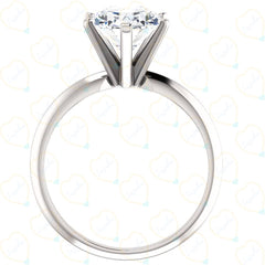 3.00 TCW Oval Cut Solitaire Lab Grown Diamond Ring for Women