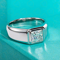 2.00 TCW Princess Cut Solitaire Lab Grown Diamond Ring for Women