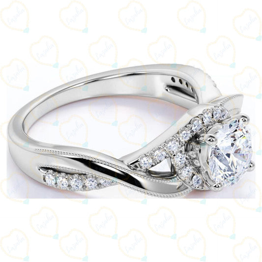 Round Brilliant Cut Lab-Grown Diamond Ring for Women