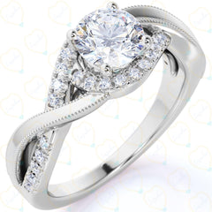 Round Brilliant Cut Lab-Grown Diamond Ring for Women