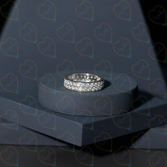 1.80 TCW Round Brilliant Cut Eternity Lab Grown Diamond Ring for Women