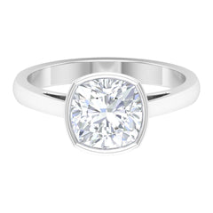 2.50 TCW Cushion Cut Solitaire Lab Grown Diamond Ring for Women