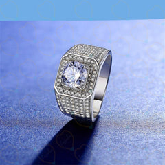 1.00 TCW Round Cut Men's Jewelry Lab Grown Diamond Ring for Women