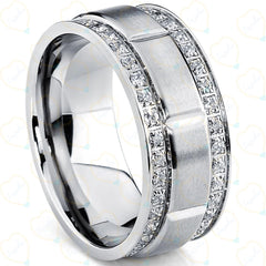 Round Brilliant Cut Eternity Lab Grown Brilliant Diamond Ring