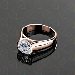 2.00 TCW Round Brilliant Cut Solitaire Lab Grown Diamond Ring for Women