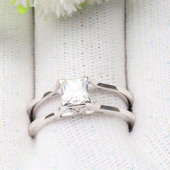 1.50 TCW Princess Cut Unique Lab Grown Diamond Ring for Women