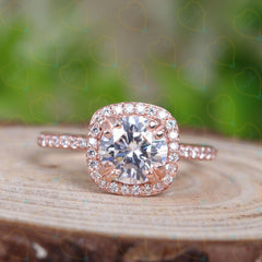 1.25 TCW Round Cut Bridal Set Lab Grown Diamond Ring for Women