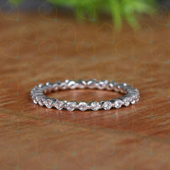 1.00 TCW Round Cut Bridal Set Lab Grown Diamond Ring for Women