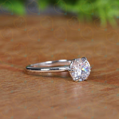 1.00 TCW Round Cut Bridal Set Lab Grown Diamond Ring for Women