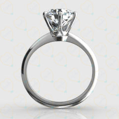 1.70 TCW Round Cut Solitaire Lab Grown Diamond Ring for Women