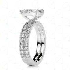 2.00 CTW Pear Cut Bridal Set Lab Grown Diamond Ring for Women