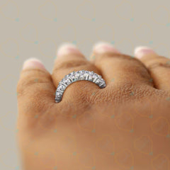 6.00 CTW Round Cut Eternity Lab Grown Diamond Ring for Women