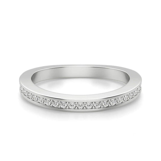 0.30 CT Round Cut Half Eternity Ring