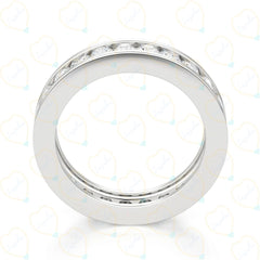 2.70 CTW Round Cut Eternity Lab Grown Diamond Ring for Women