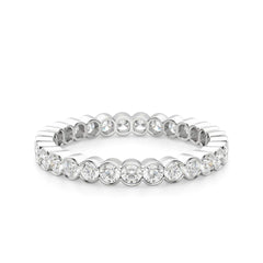 3.20 CTW Round Cut Eternity Lab Grown Diamond Ring for Women