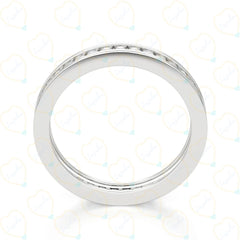 1.00 CTW Round Cut Eternity Lab Grown Diamond Ring for Women