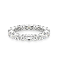 3.60 CTW Round Cut Eternity Lab Grown Diamond Ring for Women