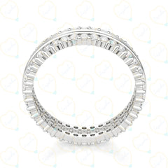 2.50 CTW Round Cut Eternity Lab Grown Diamond Ring for Women