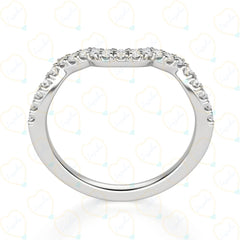 1.20 CTW Round Cut Eternity Lab Grown Diamond Ring for Women